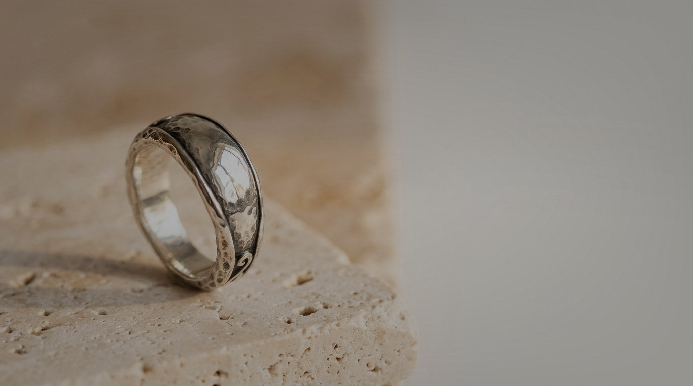 Bagues vintage en argent massif