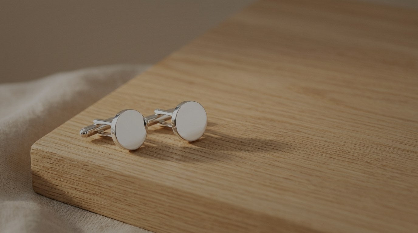 Boutons de manchette en argent