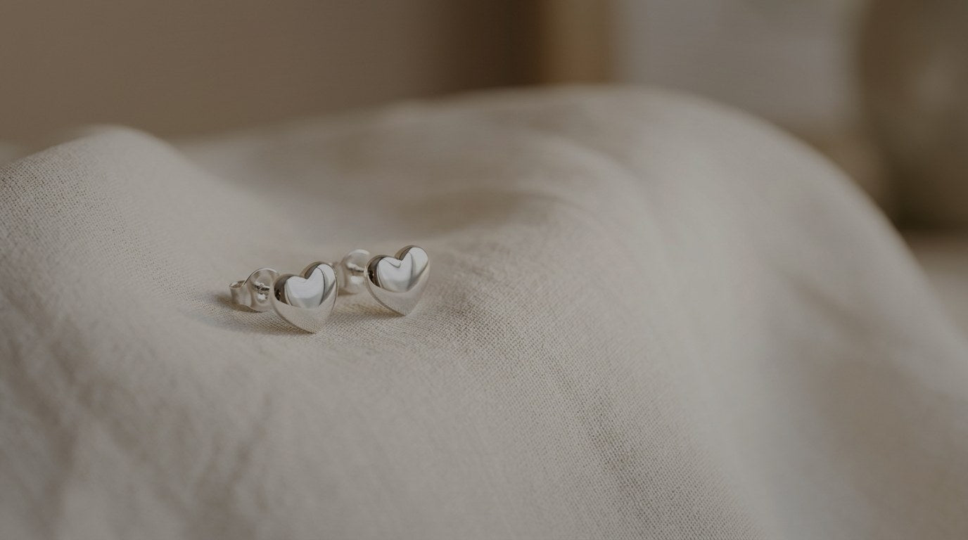 Silver Heart Earrings | Sterling Silver Heart Designs | Lynore