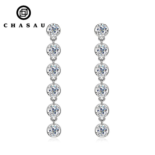 Dazzling Moissanite Dangle Stud Earrings for Women