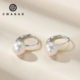 Freshwater Pearl Leverback Drop Earrings