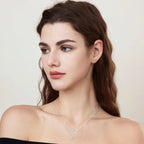 Layered Moissanite Moon And Star Necklace