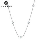 Moissanite Bezel Set Tennis Necklace