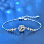 Moissanite Infinity Link Bracelet