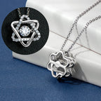 Sterling Silver Dancing Moissanite Star Necklace