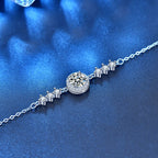 Moissanite Infinity Link Bracelet