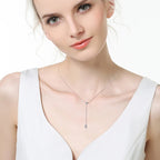 Marquise Cut Moissanite Y-Shape Necklace