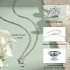 Butterfly Pendant Moissanite Dainty Chain Necklace