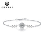 Moissanite Infinity Link Bracelet