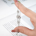Two Stone Moissanite Adjustable Bracelet