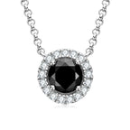 White Gold Color Black Moissanite