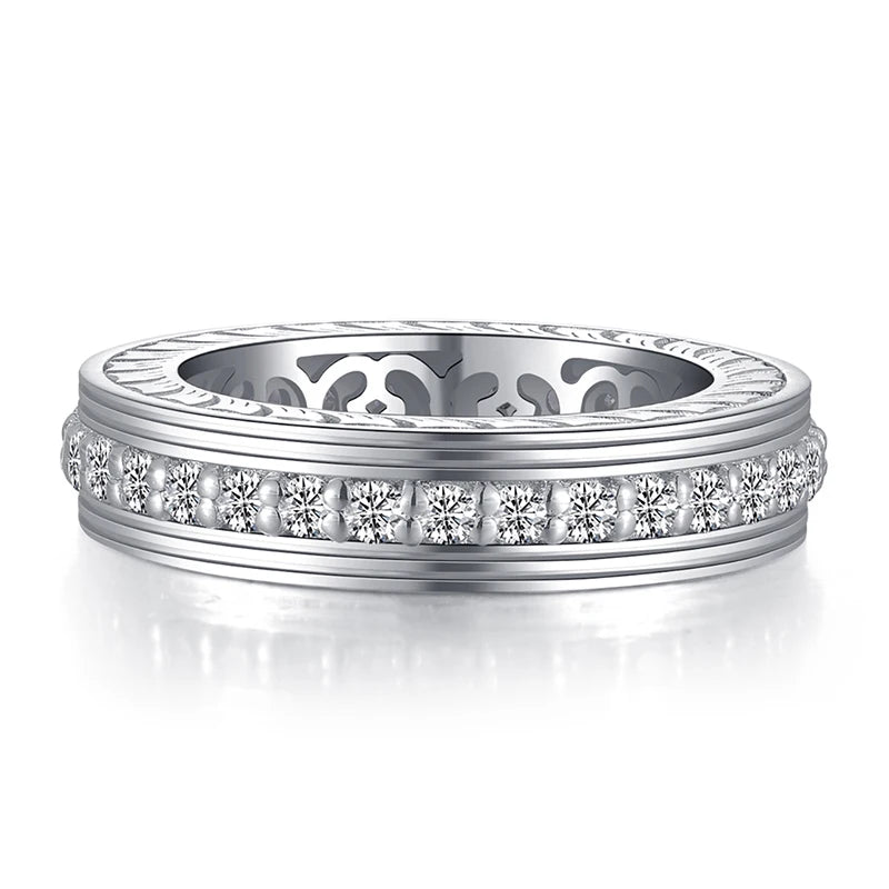 Round Cubic Zirconia Full Eternity Ring