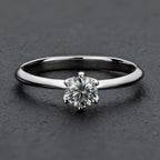 0.5ct moissanite White Gold