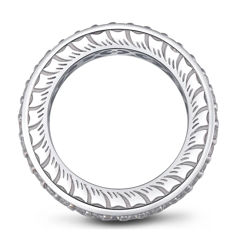 Round Cubic Zirconia Full Eternity Ring