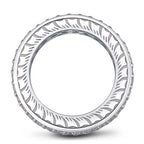 Round Cubic Zirconia Full Eternity Ring