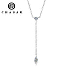 Marquise Cut Moissanite Y-Shape Necklace