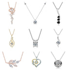 Pink Heart Cut Zirconia Necklace