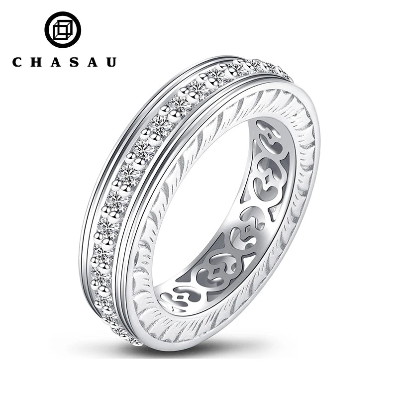 Round Cubic Zirconia Full Eternity Ring
