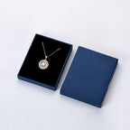 Mother of Pearl Compass CZ Inlay Necklace