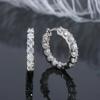 White Gold with White Moissanite