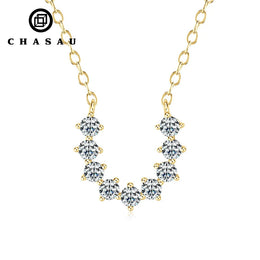 Dainty Horseshoe Cubic Zirconia Pendant Necklace