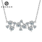 Asymmetrical Moissanite Star Cluster Necklace
