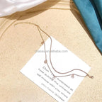 Dainty Silver Rose Gold Adjustable Charm Anklet