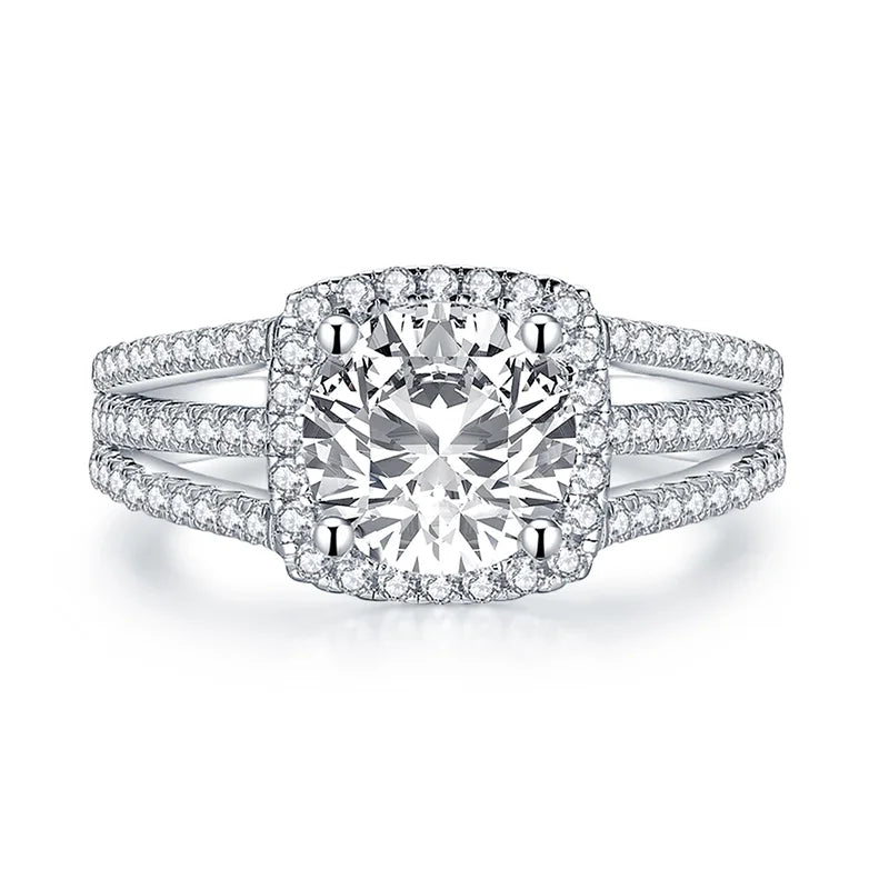 Cubic Zirconia Solitaire Wedding Ring Set