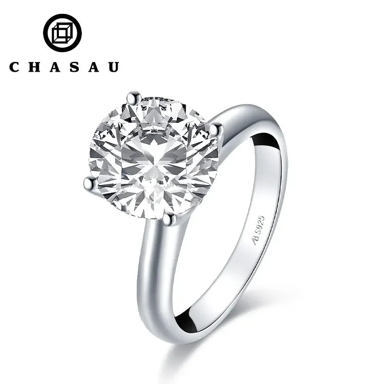 Classic Solitaire 4-Prong Round CZ Ring