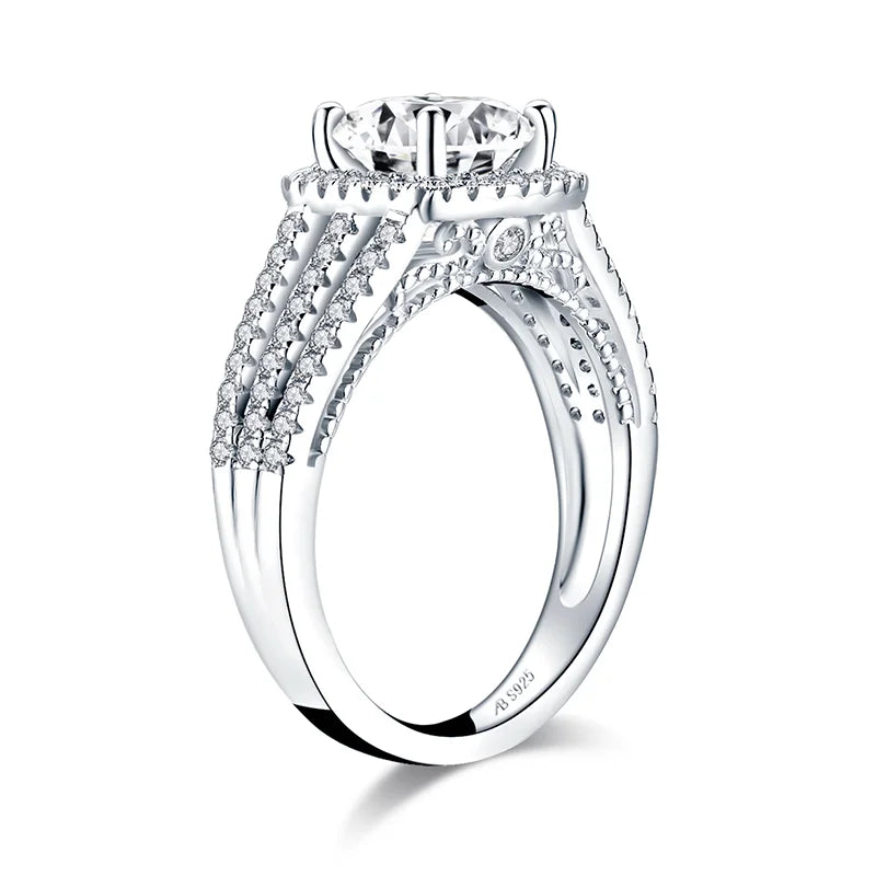 Cubic Zirconia Solitaire Wedding Ring Set