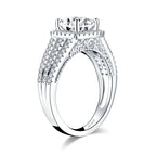 Cubic Zirconia Solitaire Wedding Ring Set