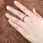 Round Cubic Zirconia Full Eternity Ring