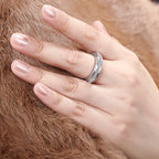 Round Cubic Zirconia Full Eternity Ring