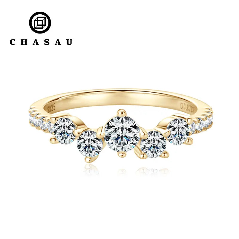Dainty Cluster Ring with Clear Stones