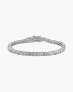 Women's silver 925 tennis bracelet with sparkling cubic zirconia stones and secure box clasp