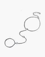 Pave Moissanite Double Sided Clover Bracelet