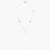 Moissanite Tennis Drop Lariat Necklace