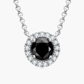 White Gold Color Black Moissanite