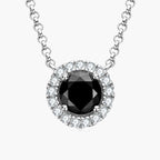 White Gold Color Black Moissanite