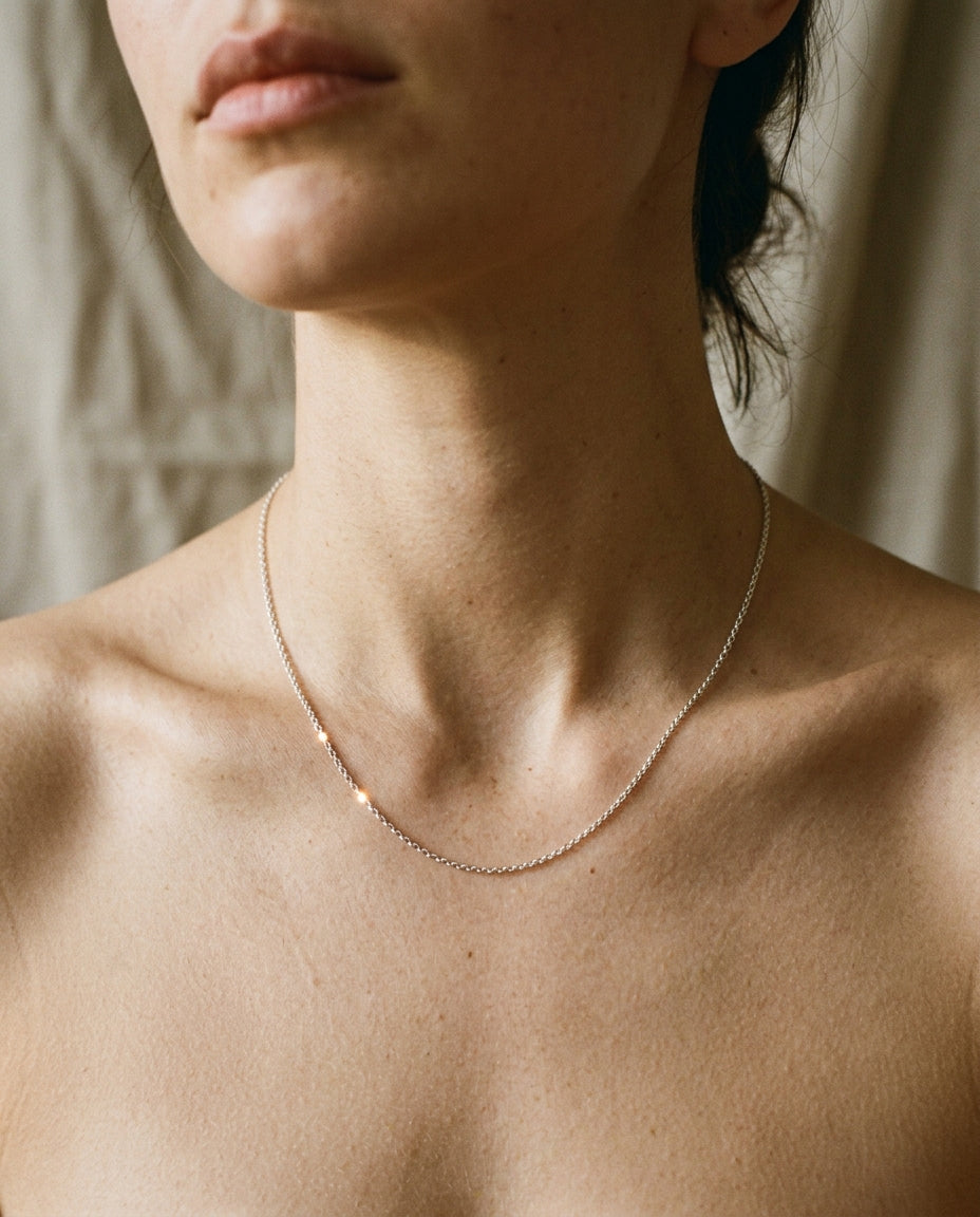 Lynore sterling silver necklace — lifestyle